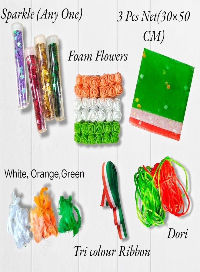 CREATIVE PENCIL All-Inclusive Decorative Art and Craft Material, Ideal for All Group DIY Craft Kit for Special Occasions, Festivals (Tricolor Kit) - Image 2